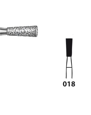 807.104.018 KOMET FRESA DIAMANTE CONO INVERTIDO PIEZA DE MANO ø 018 - 5uds