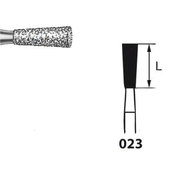 807.104.023 KOMET FRESA DIAMANTE CONO INVERTIDO PIEZA DE MANO ø 023 - 5uds