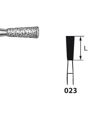 807.104.023 KOMET FRESA DIAMANTE CONO INVERTIDO PIEZA DE MANO ø 023 - 5uds
