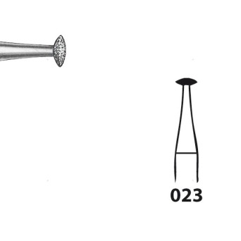 825.104.023 KOMET FRESA DIAMANTE LENTEJA PIEZA DE MANO ø 023 - 5uds