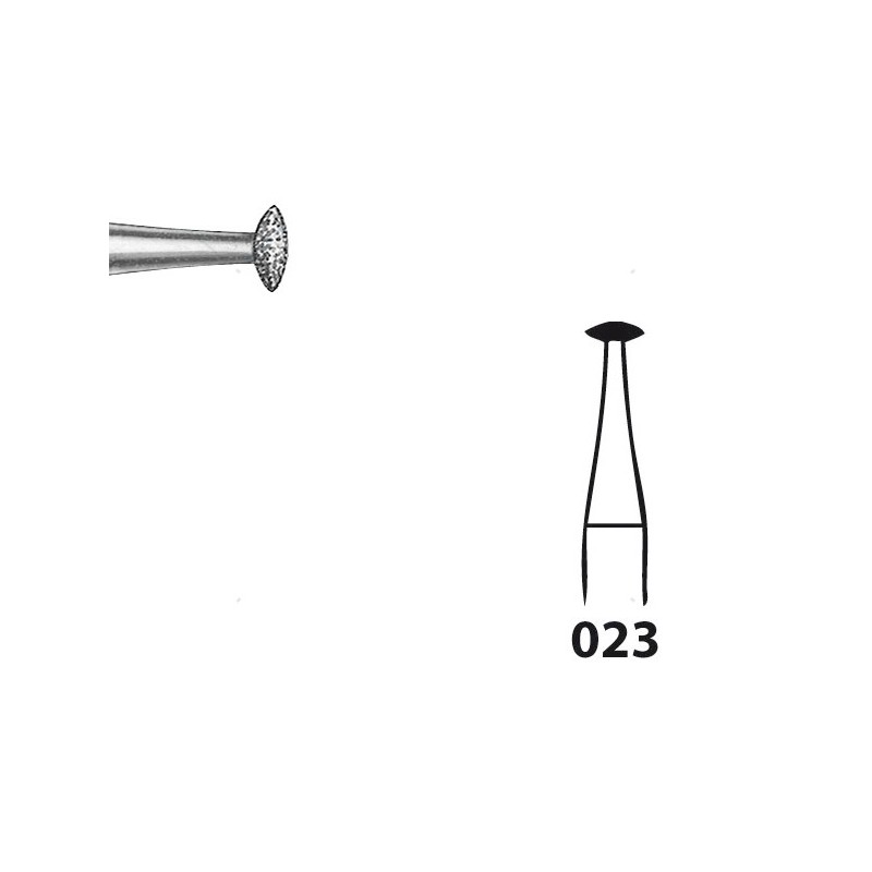 825.104.023 KOMET FRESA DIAMANTE LENTEJA PIEZA DE MANO ø 023 - 5uds