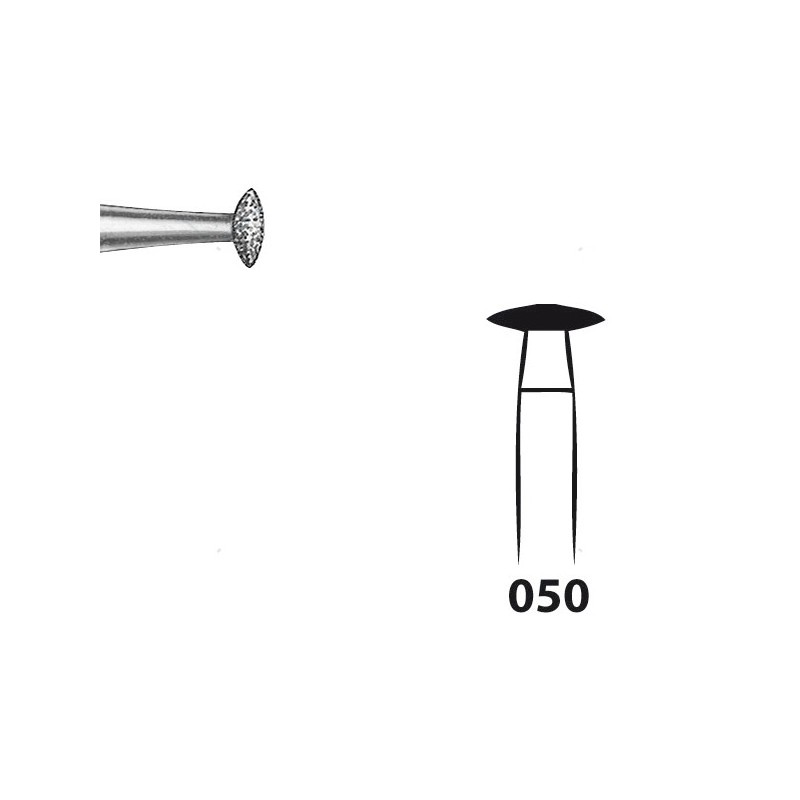 825.104.050 KOMET FRESA DIAMANTE LENTEJA PIEZA DE MANO ø 050 - 5uds