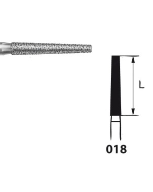 848.104.018 KOMET FRESA DIAMANTE CONICA PIEZA DE MANO ø 018 - 5uds