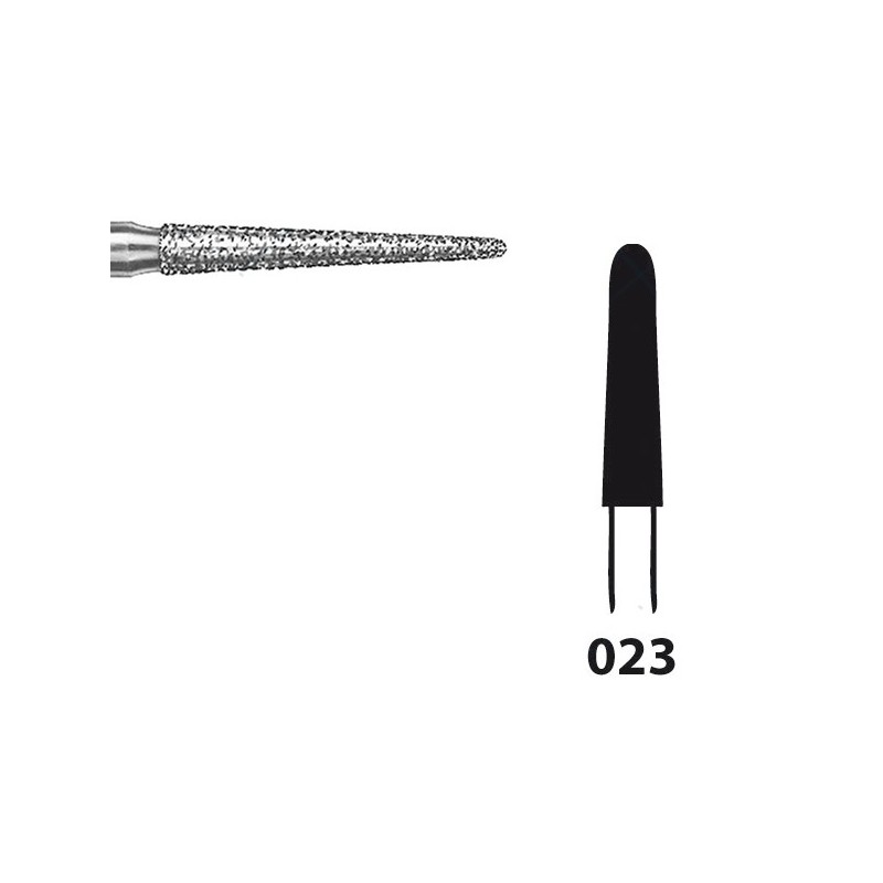 850.104.023 KOMET FRESA DIAMANTE CONICA REDONDEADA PIEZA DE MANO ø 023 - 5uds