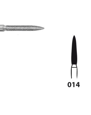 862.104.014 KOMET FRESA DIAMANTE LLAMA PIEZA DE MANO ø 014 - 5uds