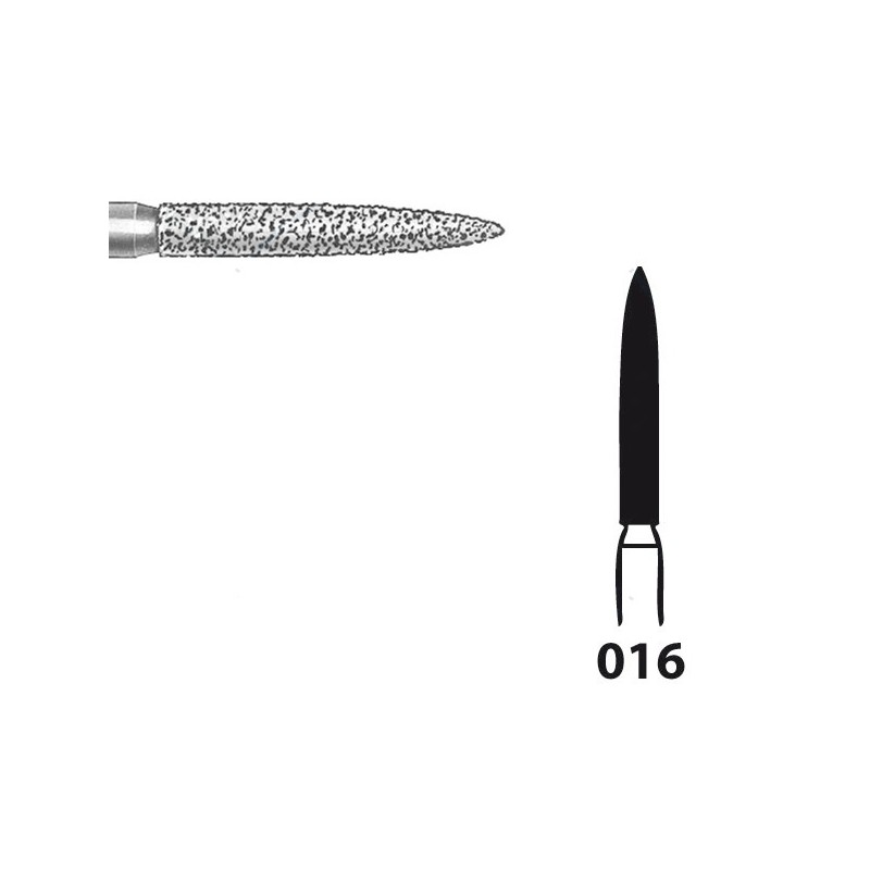 863.104.016 KOMET FRESA DIAMANTE LLAMA PIEZA DE MANO ø 016 - 5uds