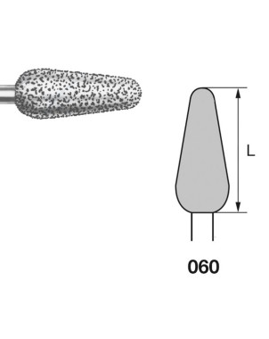 894.104.060 KOMET FRESA DIAMANTE BELLOTA PIEZA DE MANO ø 060 - 1uds