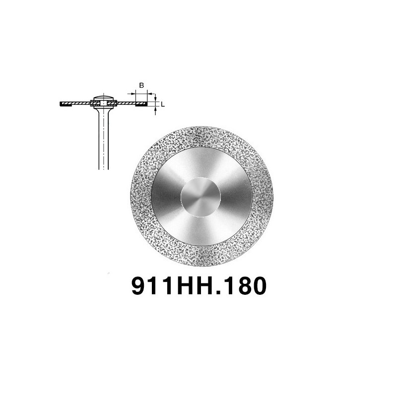 911HH.104.180 KOMET DISCO DIAMANTE REVESTIMIENTO CARA INF PIEZA DE MANO ø 180 - 1uds