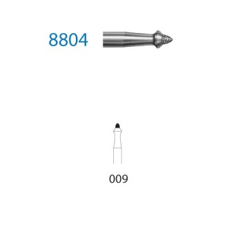 8804.314.009  KOMET FRESA DIAMANTE FORMAS ESPECIALES TURBINA ø 009 GRANO FINO 5 ud.