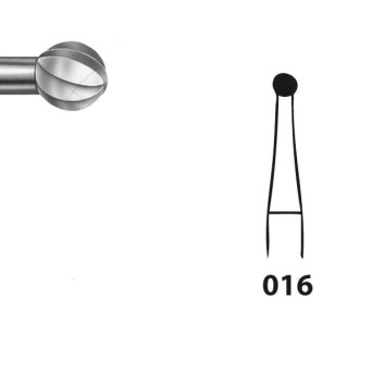 H71.104.016 KOMET FRESA C. TUNGSTENO REDONDA PIEZA DE MANO ø 016 - 5uds
