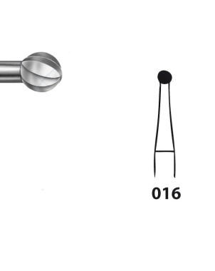H71.104.016 KOMET FRESA C. TUNGSTENO REDONDA PIEZA DE MANO ø 016 - 5uds