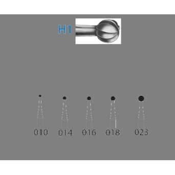 H1.205.023  KOMET FRESA C. TUNGSTENO BOLA CONTRAANGULO LARGO ø 023  5 ud.