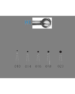H1.205.023  KOMET FRESA C. TUNGSTENO BOLA CONTRAANGULO LARGO ø 023  5 ud.