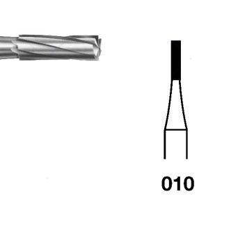 H21.104.010 KOMET FRESA C. TUNGSTENO CILINDRICA PIEZA DE MANO ø 010 - 5uds