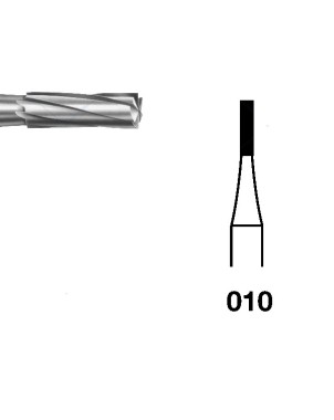 H21.104.010 KOMET FRESA C. TUNGSTENO CILINDRICA PIEZA DE MANO ø 010 - 5uds