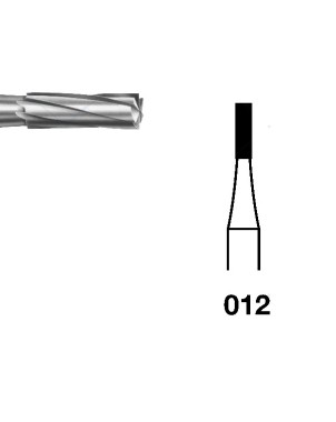 H21.104.012 KOMET FRESA C. TUNGSTENO CILINDRICA PIEZA DE MANO ø 012 - 5uds