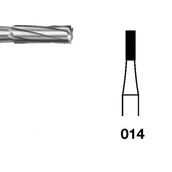 H21.104.014 KOMET FRESA C. TUNGSTENO CILINDRICA PIEZA DE MANO ø 014 - 5uds