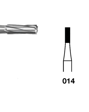 H21.104.014 KOMET FRESA C. TUNGSTENO CILINDRICA PIEZA DE MANO ø 014 - 5uds