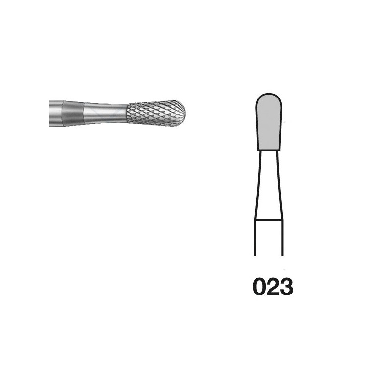 H77EF.104.023 KOMET FRESA C. TUNGSTENO PERA PIEZA DE MANO ø 023 - 1uds