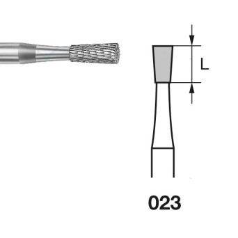 H137EF.104.023 KOMET FRESA C. TUNGSTENO CONO INVERTIDO PIEZA DE MANO ø 023 - 1uds