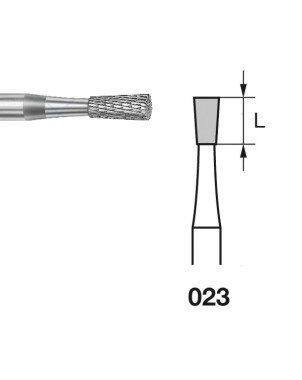 H137EF.104.023 KOMET FRESA C. TUNGSTENO CONO INVERTIDO PIEZA DE MANO ø 023 - 1uds