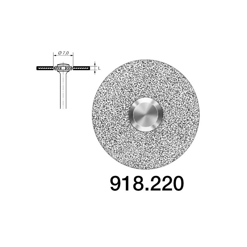 918B.104.220 KOMET DISCO DIAMANTE RIGIDO PIEZA DE MANO ø 220 - 1uds