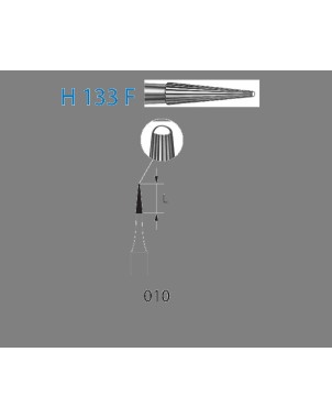 H133F.314.010  KOMET FRESA C. TUNGSTENO LANZA TURBINA ø 010  5 ud.