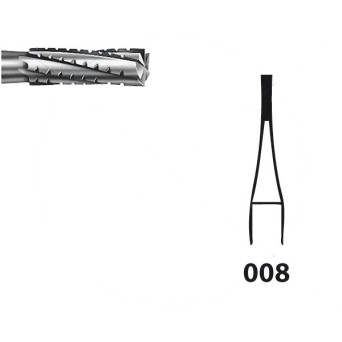 H31.104.008 KOMET FRESA C. TUNGSTENO CILINDRICA PIEZA DE MANO ø 008 - 5uds