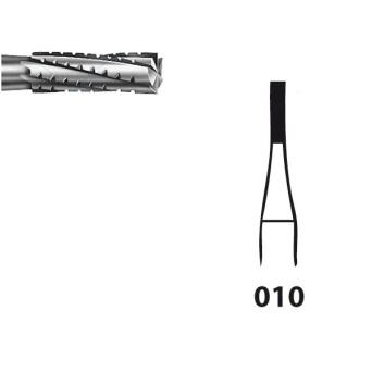 H31.104.010 KOMET FRESA C. TUNGSTENO CILINDRICA PIEZA DE MANO ø 010 - 5uds