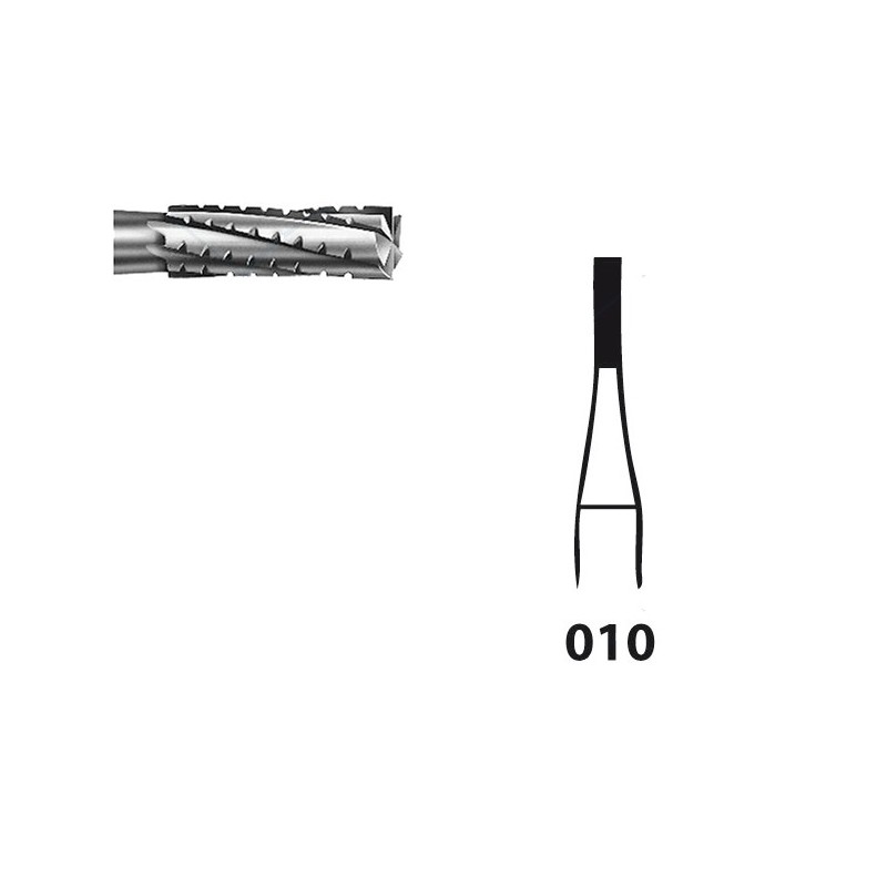 H31.104.010 KOMET FRESA C. TUNGSTENO CILINDRICA PIEZA DE MANO ø 010 - 5uds