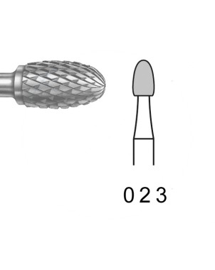 H73E.104.023 KOMET FRESA C. TUNGSTENO HUEVO PIEZA DE MANO ø 023 - 1uds