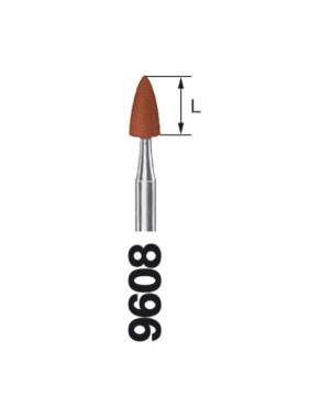 9608.204.030 KOMET pulidor marron p/amalgama 10 ud