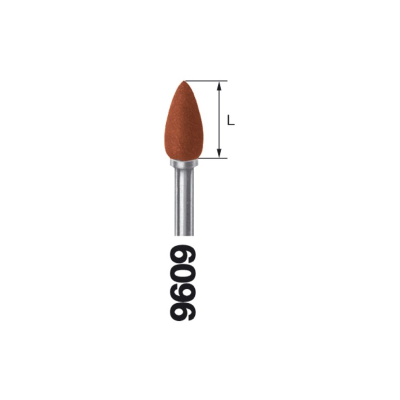 9609.204.045 KOMET pulidor marron p/amalgama 10 ud