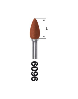 9609.204.045 KOMET pulidor marron p/amalgama 10 ud