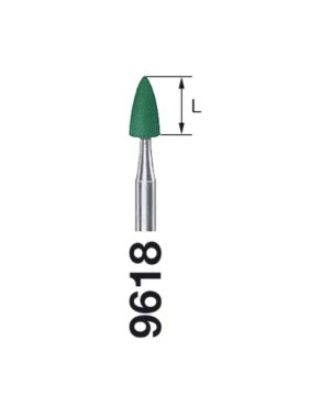 9618.204.030 KOMET pulidor verde p/amalgama 10 ud