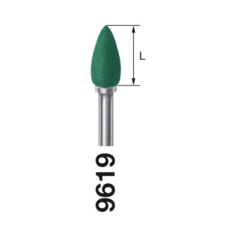 9619.204.045 KOMET pulidor verde p/amalgama 10 ud