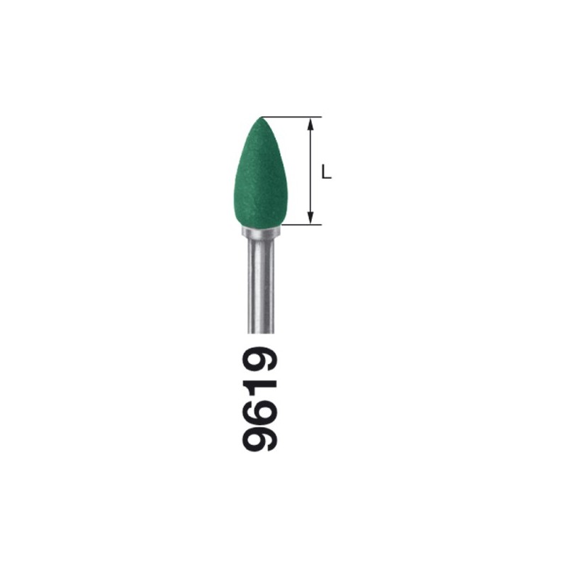 9619.204.045 KOMET pulidor verde p/amalgama 10 ud