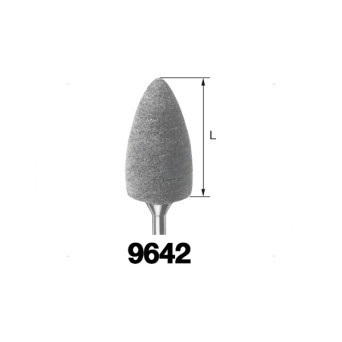 9642M.104.100 KOMET PULIDOR CILINDRO PUNTIAGUDO PIEZA DE MANO  10ud