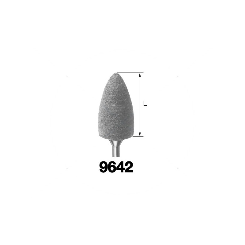 9642M.104.100 KOMET PULIDOR CILINDRO PUNTIAGUDO PIEZA DE MANO  10ud