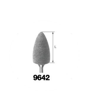 9642M.104.100 KOMET PULIDOR CILINDRO PUNTIAGUDO PIEZA DE MANO  10ud