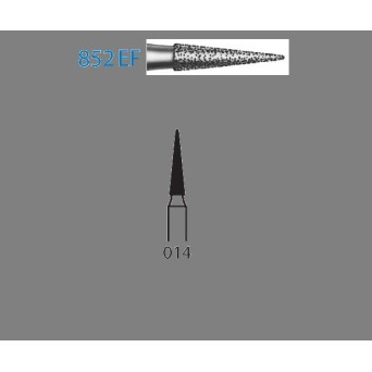 852EF.314.014  KOMET FRESA DIAMANTE LANZA TURBINA ø 014 GRANO EXTRA FINO 5 ud.
