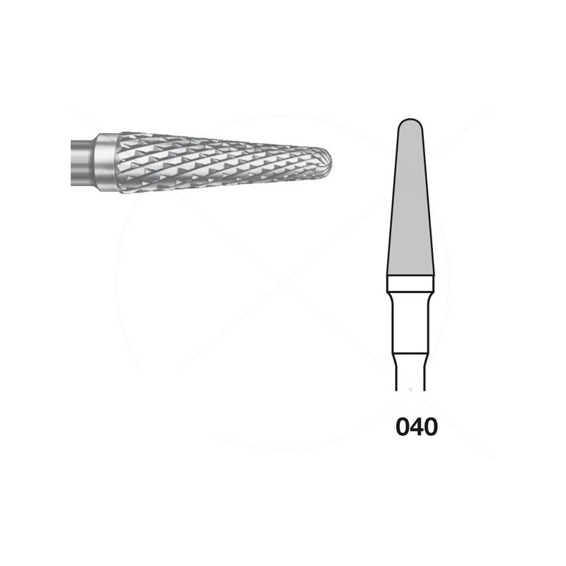 H79EA.104.040 KOMET FRESA C. TUNGSTENO CONICA REDONDEADA PIEZA DE MANO ø 040 - 1uds