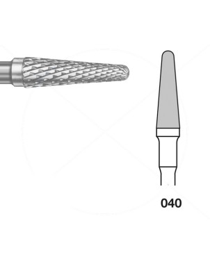 H79EA.104.040 KOMET FRESA C. TUNGSTENO CONICA REDONDEADA PIEZA DE MANO ø 040 - 1uds