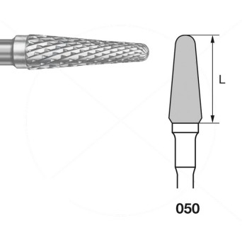 H79EA.104.050 KOMET FRESA C. TUNGSTENO CONICA REDONDEADA PIEZA DE MANO ø 050 - 1uds