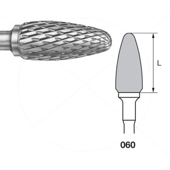 H251EA.104.060 KOMET FRESA C. TUNGSTENO BELLOTA PIEZA DE MANO ø 060 - 1uds