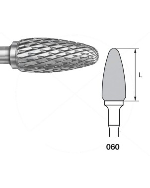 H251EA.104.060 KOMET FRESA C. TUNGSTENO BELLOTA PIEZA DE MANO ø 060 - 1uds
