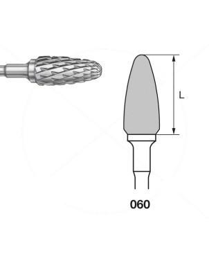 H251GEA.104.060 KOMET FRESA C. TUNGSTENO BELLOTA PIEZA DE MANO ø 060 - 1uds
