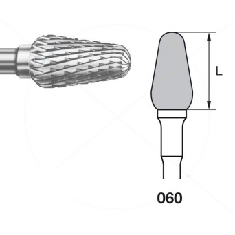 H351EA.104.060 KOMET FRESA C. TUNGSTENO BELLOTA PIEZA DE MANO ø 060 - 1uds