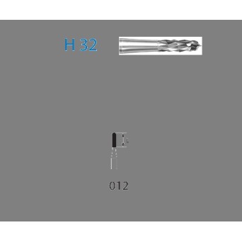 H32.314.012  KOMET FRESA C. TUNGSTENO CILINDRICA TURBINA ø 012  5 ud.