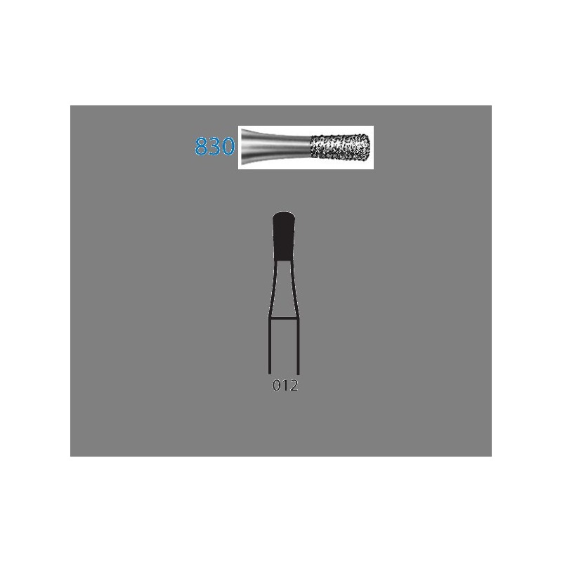 830.313.012  KOMET FRESA DIAMANTE PERA TURBINA CORTO ø 012 GRANO ESTANDAR 5 ud.
